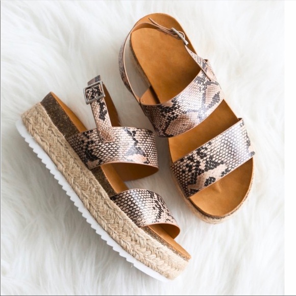 Python espadrille sandal - Picture 2 of 5